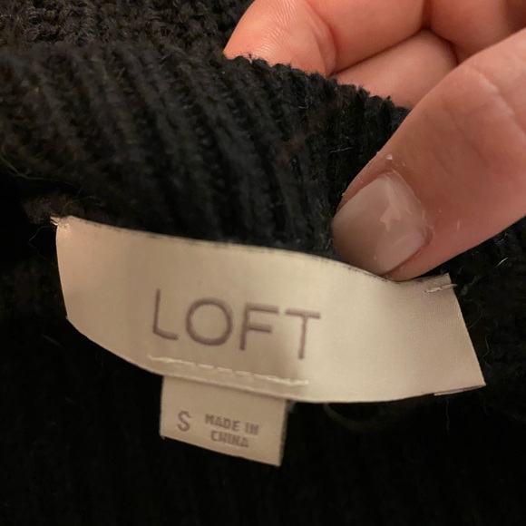 LOFT sexy back black sweater - Picture 4 of 4